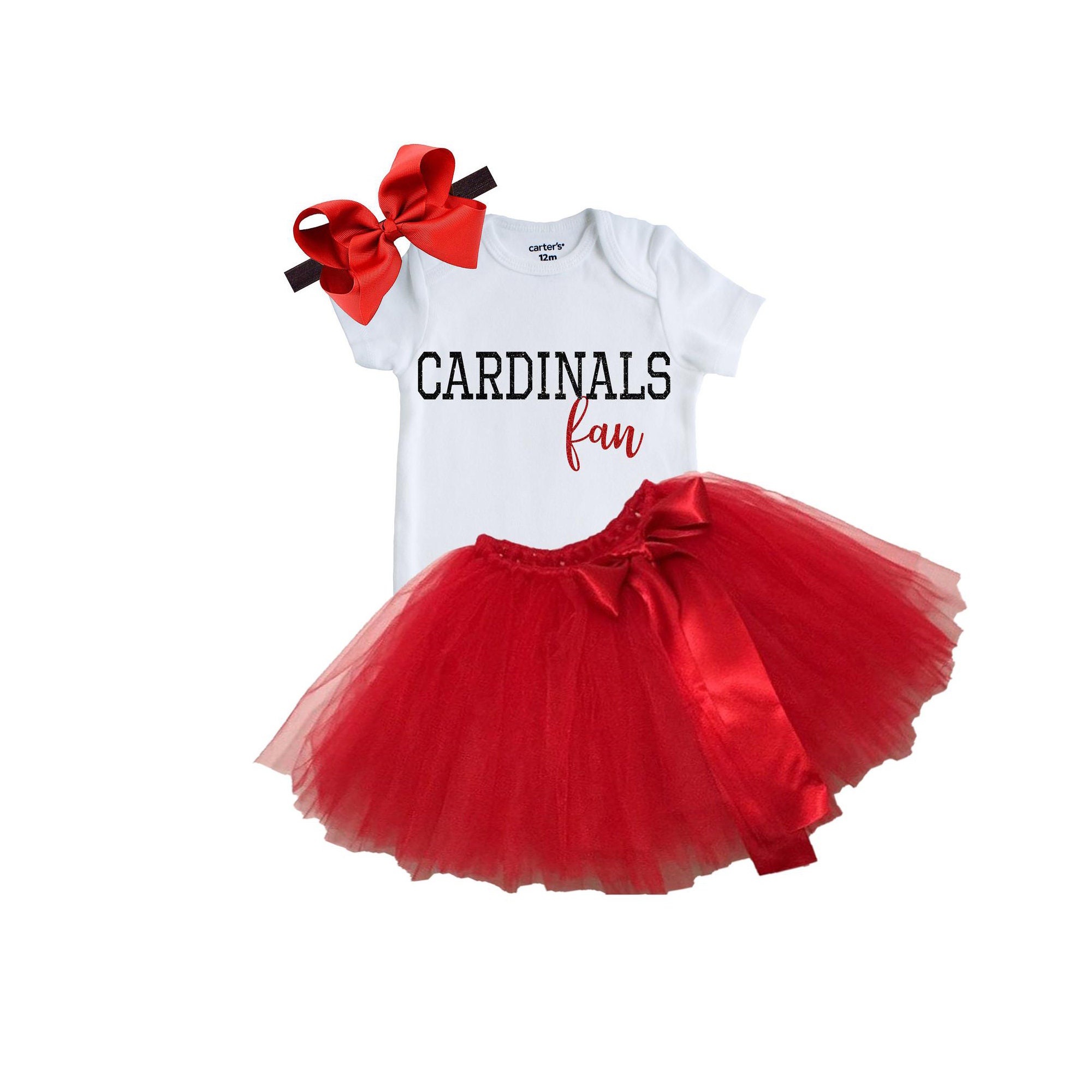 Cardinals Baby Outfit Cardinals Girl's Outfit Cardinals Etsy