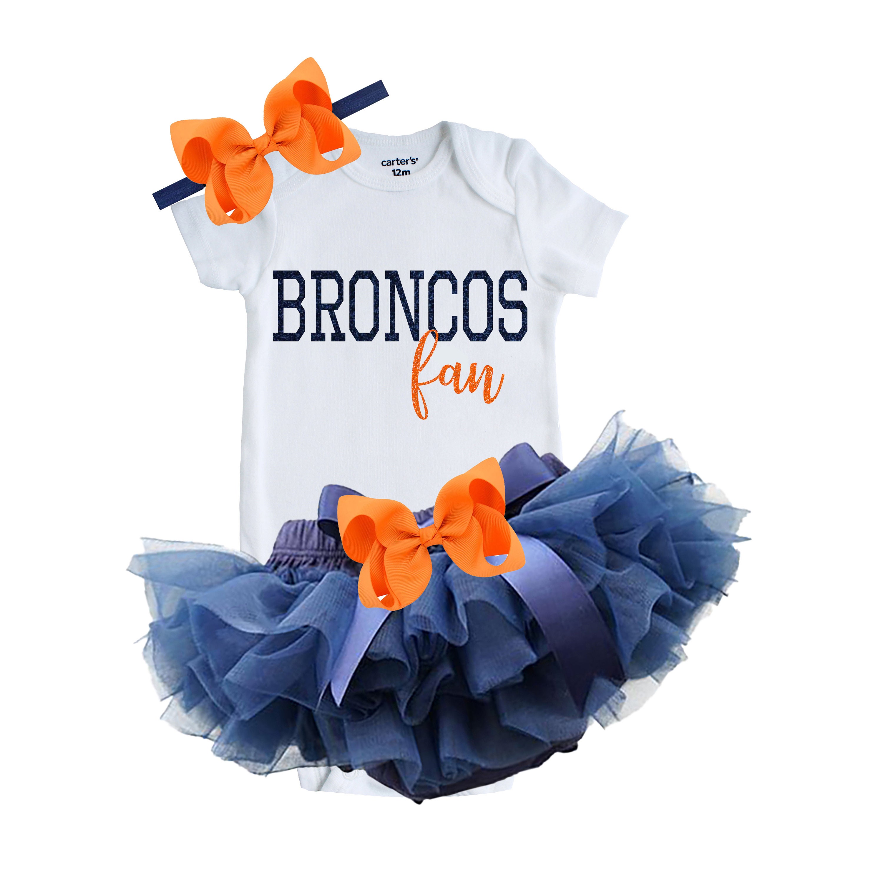 Broncos Baby Outfit Broncos Girl s Outfit Broncos Broncos Baby Broncos Newborn Fan Broncos Girl Newborn Gift Father s Day Gift Tutu
