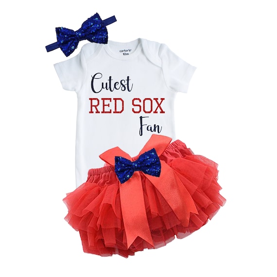 baby girl red sox outfit