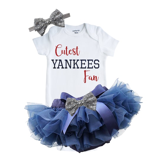 Yankees Baby Outfit Yankees Girl's Outfit Yankees 