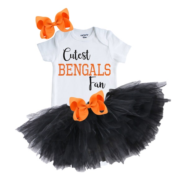 Bengals Baby Outfit, Bengals, Bengals Girls Outfit, Bengals Fan Outfit, Father's Day Gift, Newborn Bengals Outfit, Newborn Gift, Birthday