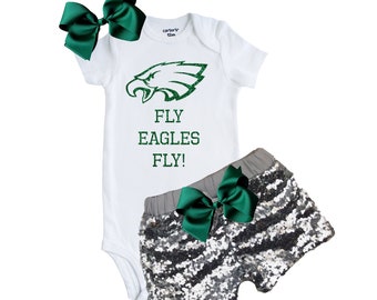 Eagles Baby Outfit, Eagles Girl's Outfit, Eagles Newborn Outfit, Eagles Girl, Eagles Baby, Father's Day Gift, Newborn Gift, Eagles Clothing