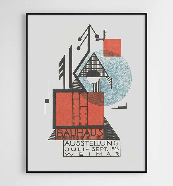 1923 Premium-Poster Bauhaus-Ausstellung Joost Schmidt