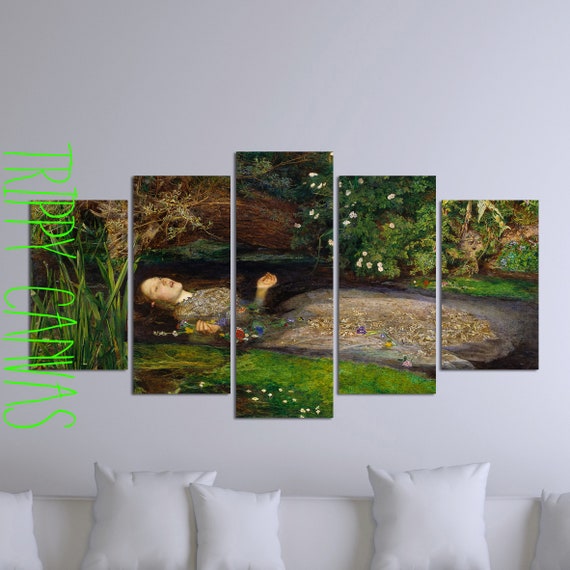 OPHELIA OF WILLIAM SHAKESPEARE HAMLET OIL PAINTING ART REAL CANVAS GICLEE PRINT