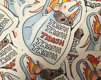 TRASHFIRE opossum trash baby sticker possum silly sticker
