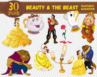 Beauty Beast Clipart Etsy