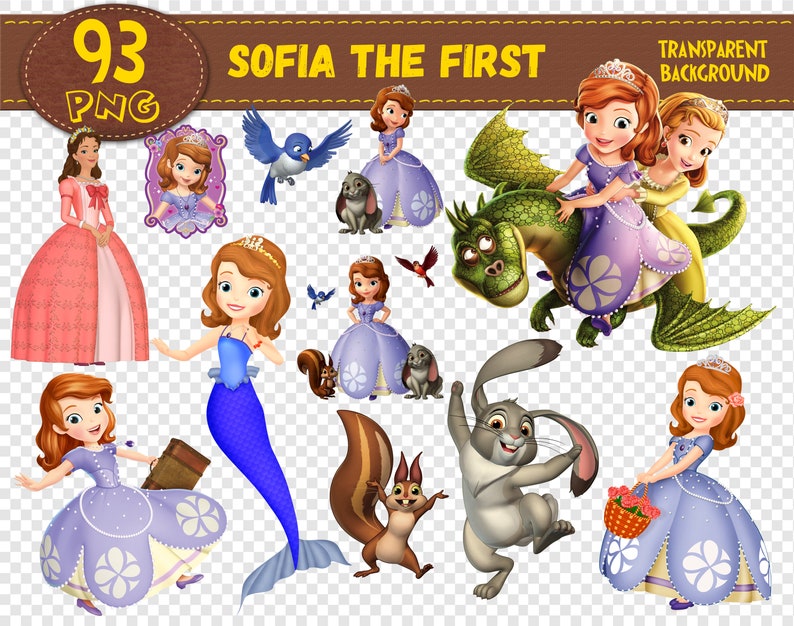 Sofia the First Clipart Sofia the First characters Sofia the Etsy