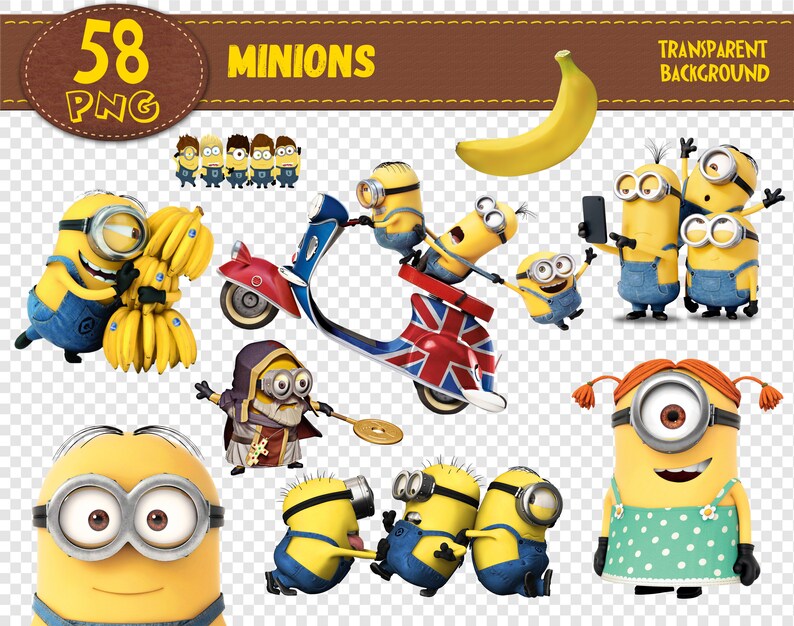 Minions Clipart Minions Characters Minions Png Printable | Etsy
