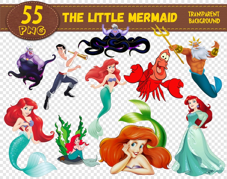 Printable Little Mermaid Characters