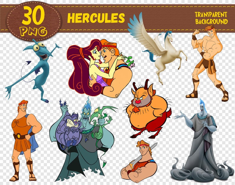 Hercules Clipart Hercules characters Hercules png | Etsy
