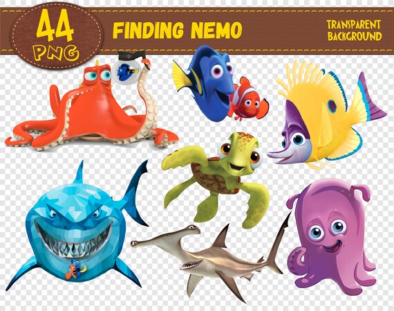 Finding Nemo Clipartfinding Nemo Charactersfinding Nemo Etsy