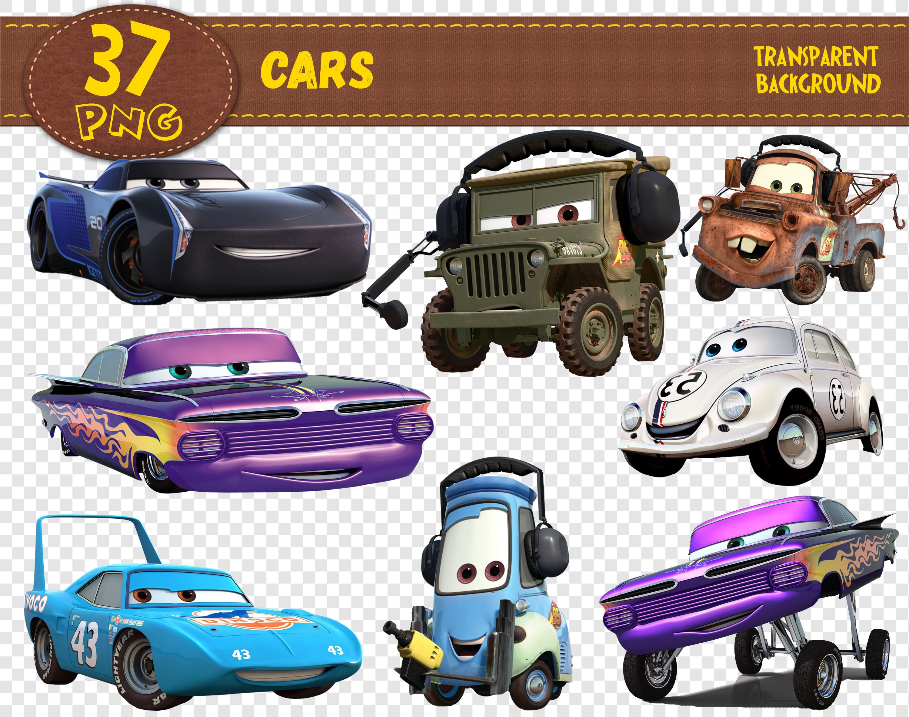 Cars Clipart Cars Patrol Characters Cars Png Printable Etsy Singapore