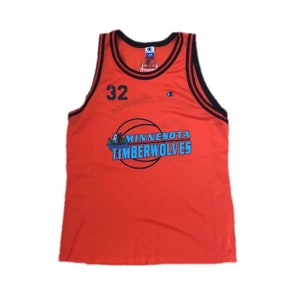 Rare Vintage Minnesota Timberwolves 90s Champion Practice Jersey #32 (size XL)