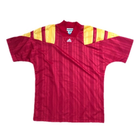 observación Desconfianza Químico Vintage 1992 España Adidas Soccer Jersey Made In USA talla L - Etsy España