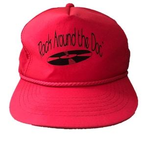 Vintage 80s 90s Neon "Rock Around The Doc" Snapback Hat