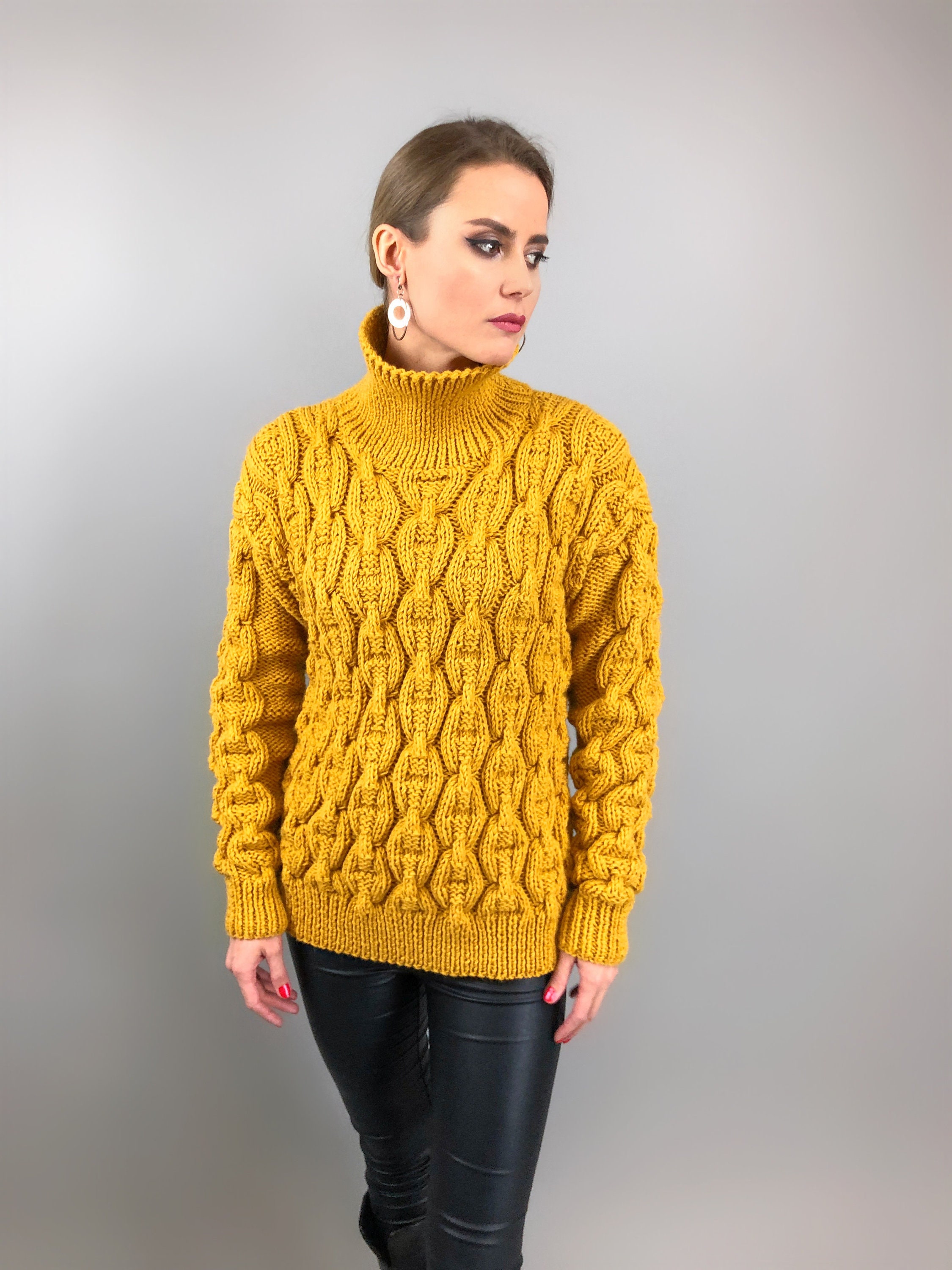 mens fisherman knit sweater patterns