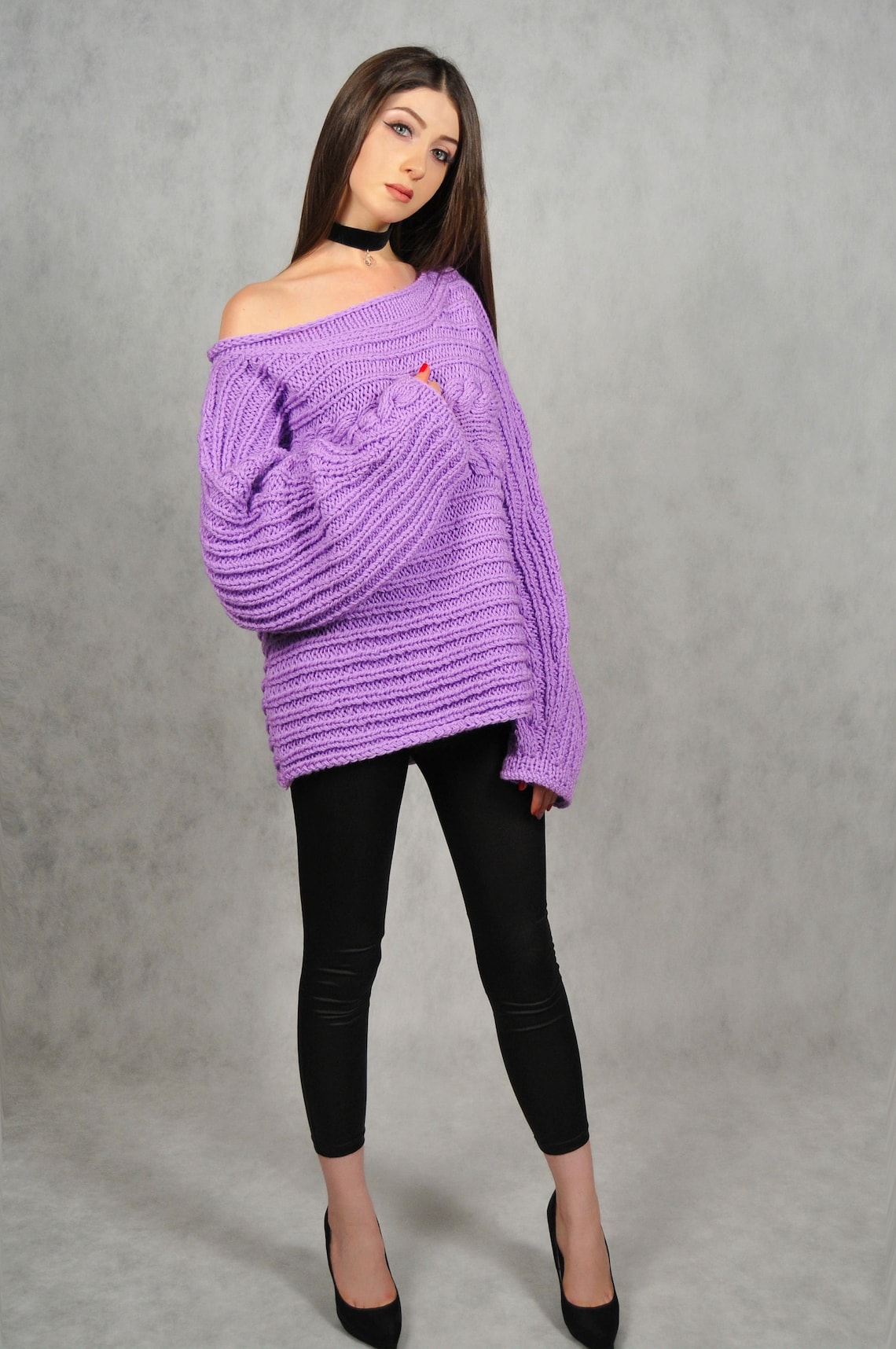 Lilac sweater Etsy
