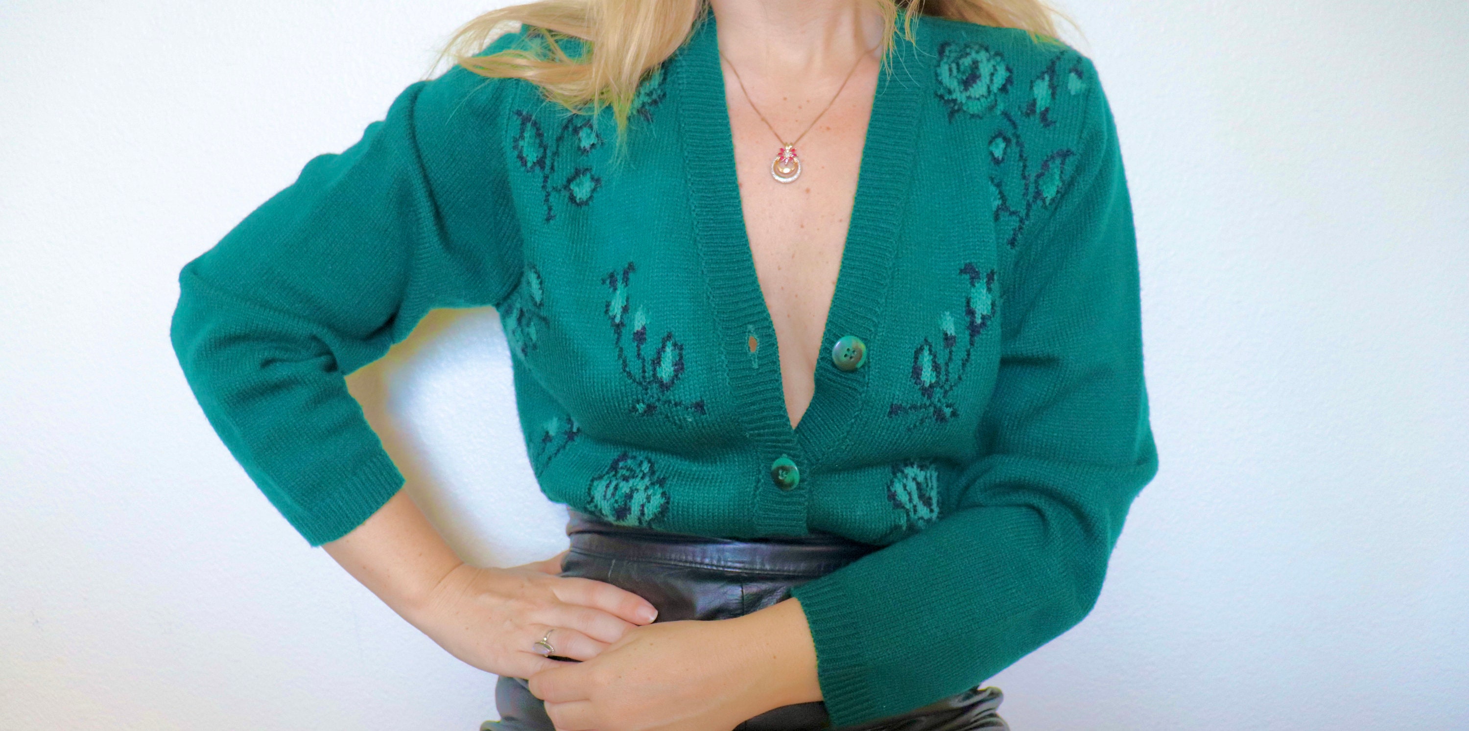Emerald Cardigan - Etsy