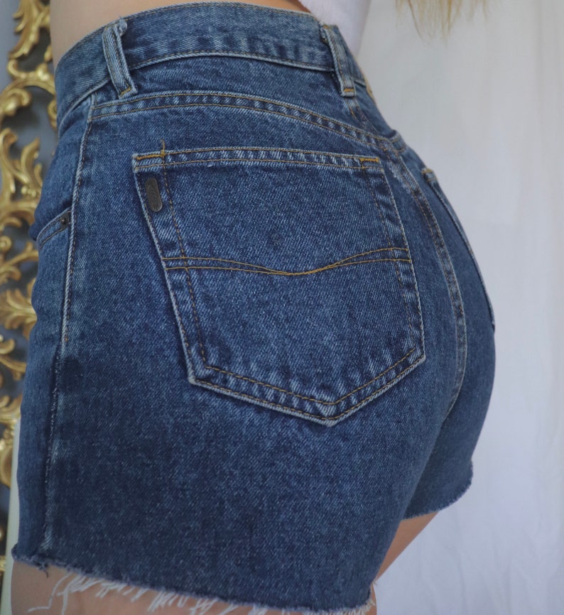 Vintage High Rise Jean Shorts 1990s 90s Booty Shorts | Etsy