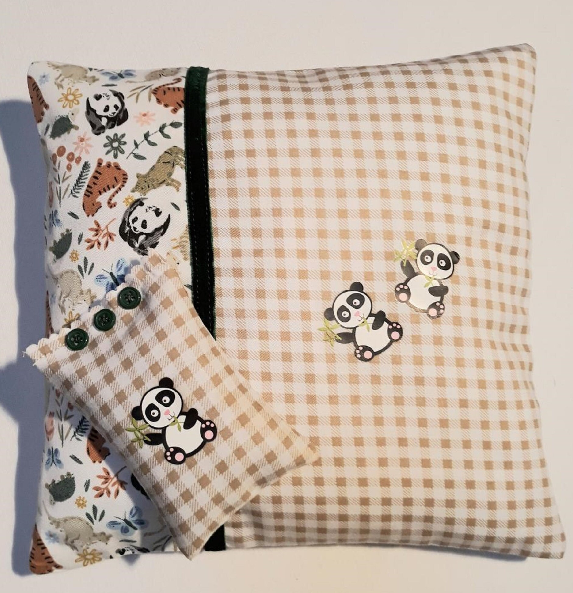 Duo de Coussins Enfant Un Mini Coussin 24x24cm | Personnalisable sur Commande + Sachet Lavande Assor