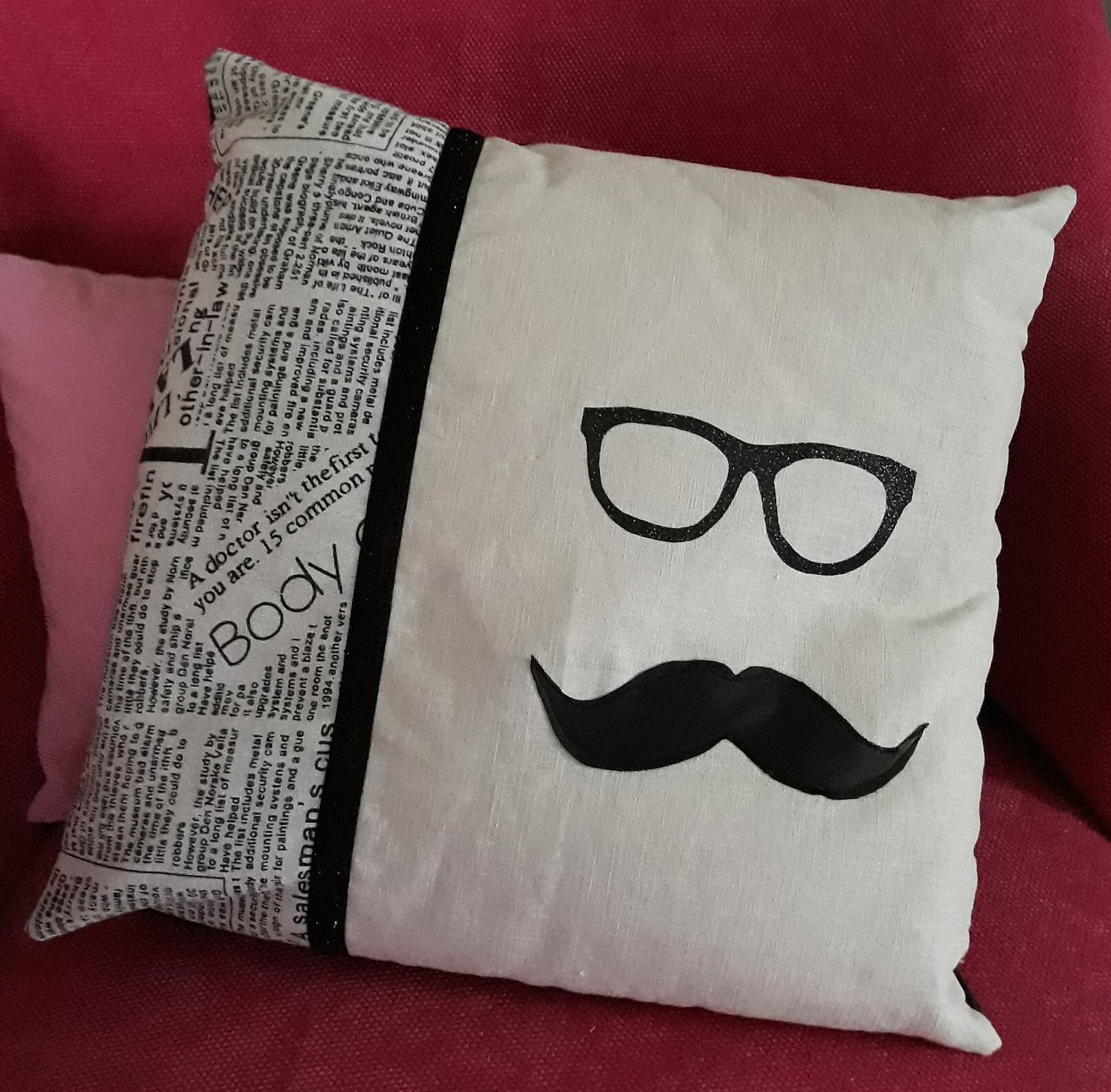 Coussin Lin 40x40cm, Création Unique , Coussin d'intérieur Pour Une Déco Chic et Originale, Entièrem