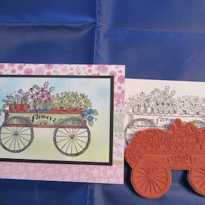 Blumenwagen Stempel