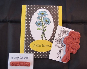 Delightful Daisies Rubber Stamp