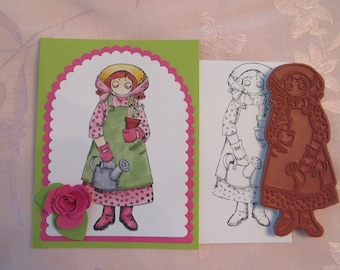 The Gardener Rubber Stamp