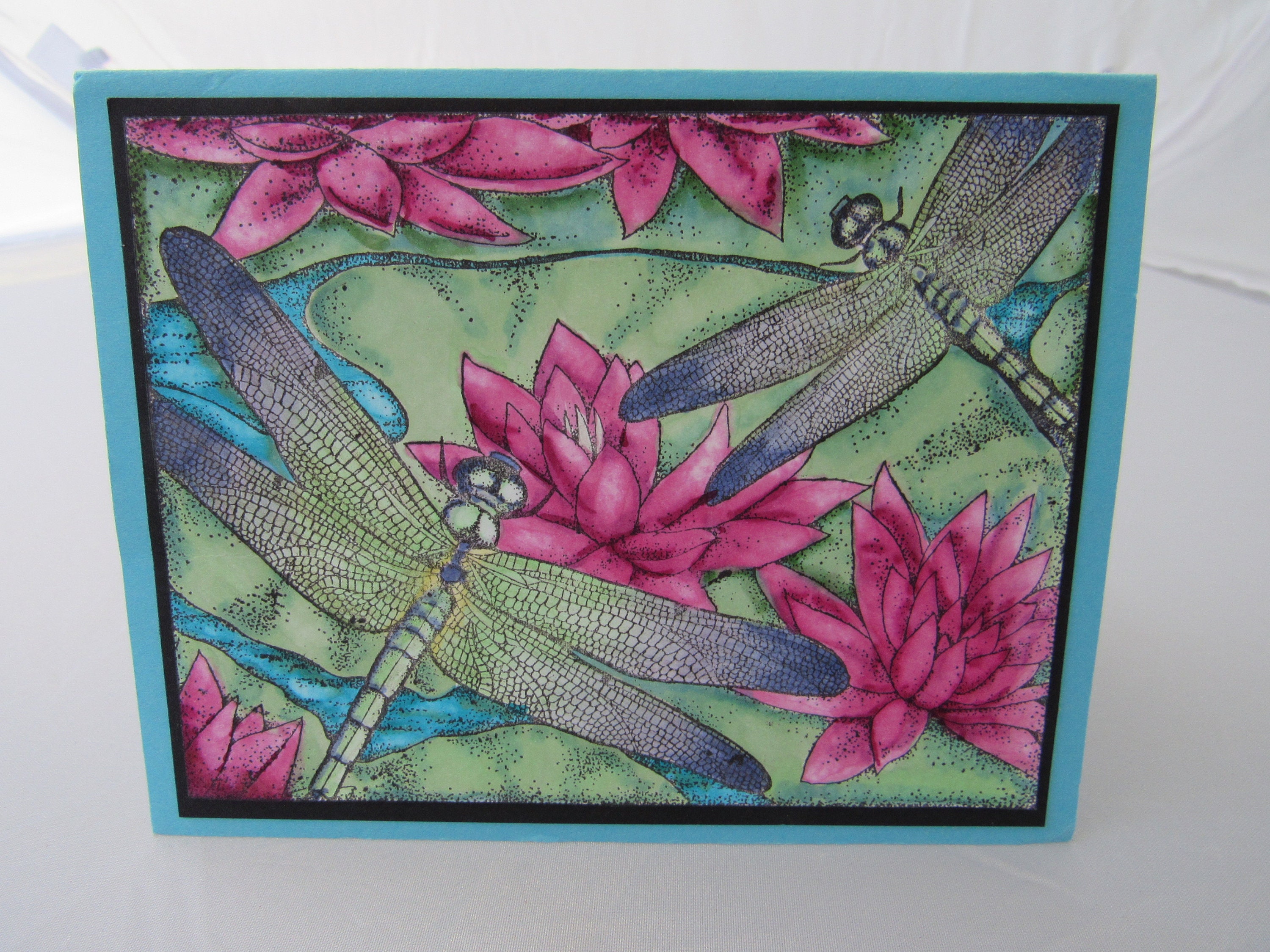 Dragonfly Background Rubber Stamp by Peddler’s Pack - Etsy