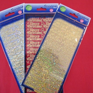 Merry Christmas Holographic Stickers