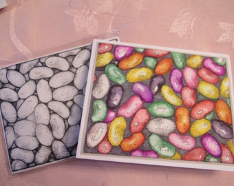 Jelly Beans Background Cling Foam mounted Rubber Stamp by The Peddler' Pack