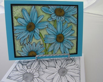 Delightful Daisies Rubber Stamp