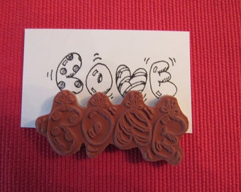 LOVE Balloon bouquet rubber stamp