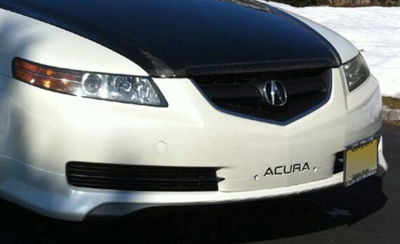 BDTrimsRed Bumper Letters for Acura TL 2004-2008 Plastic Inserts