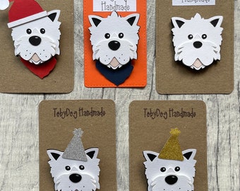 Spilla West Highland Terrier In Peltro Fatta A Mano In Gran Bretagna, Regalo Amanti Cani - Foto 2