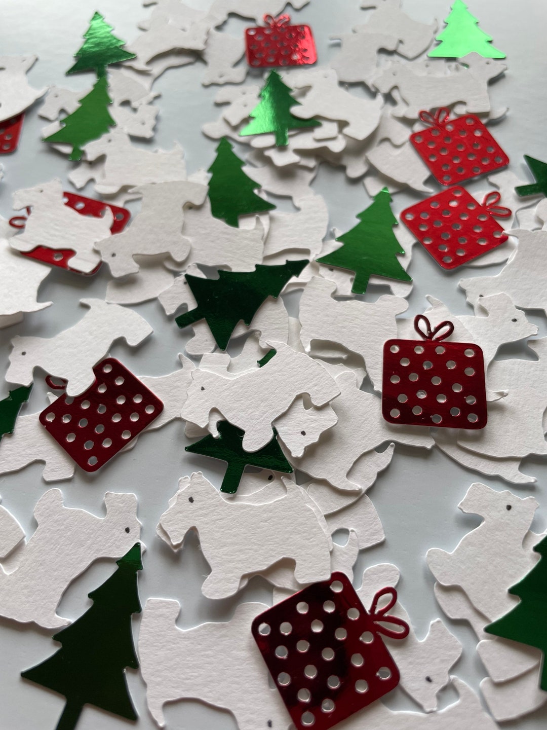 Westie West Highland Christmas Tree Gift Table Confetti Etsy