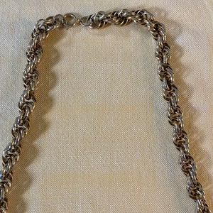 Vintage 29 Goldtone Chunky Rope Chain Necklace image 2