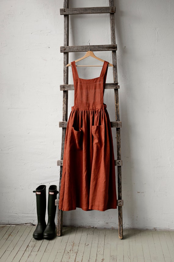 Rust pinafore hotsell