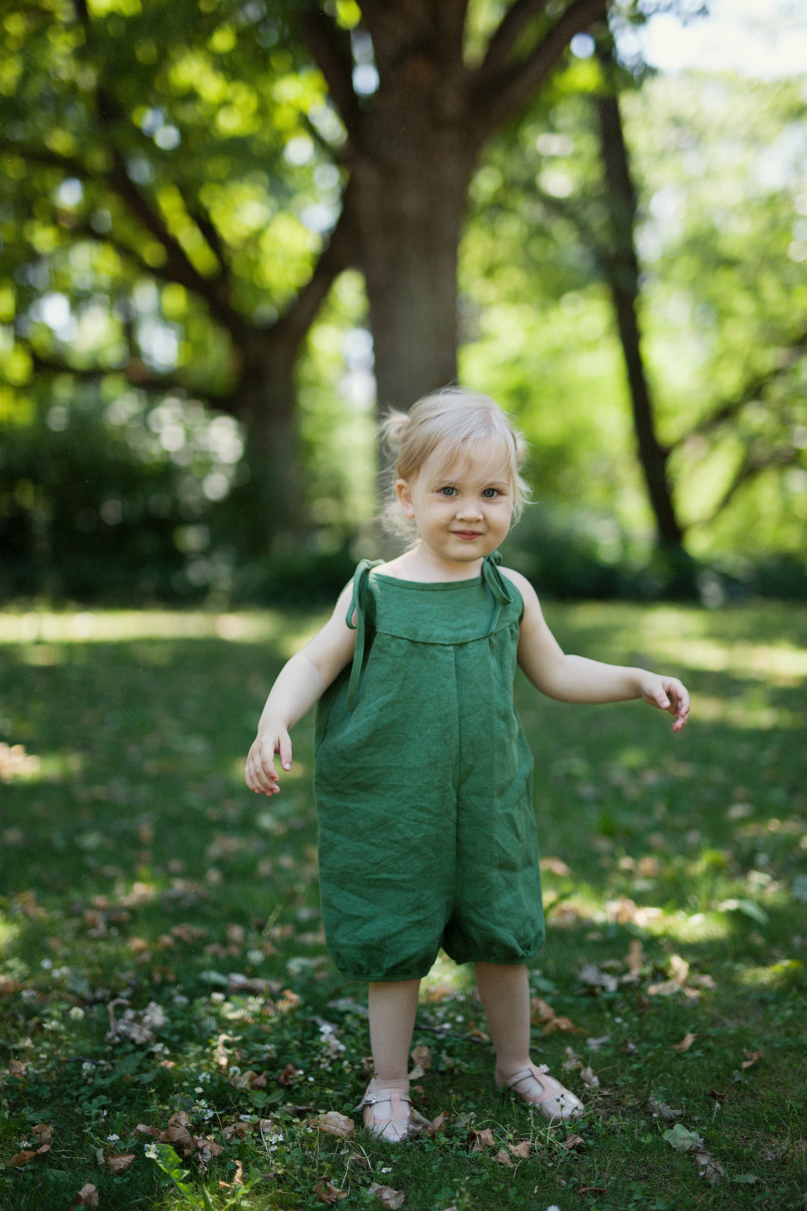 Apple Green Linen Romper Different Embroideries Baby Linen Etsy