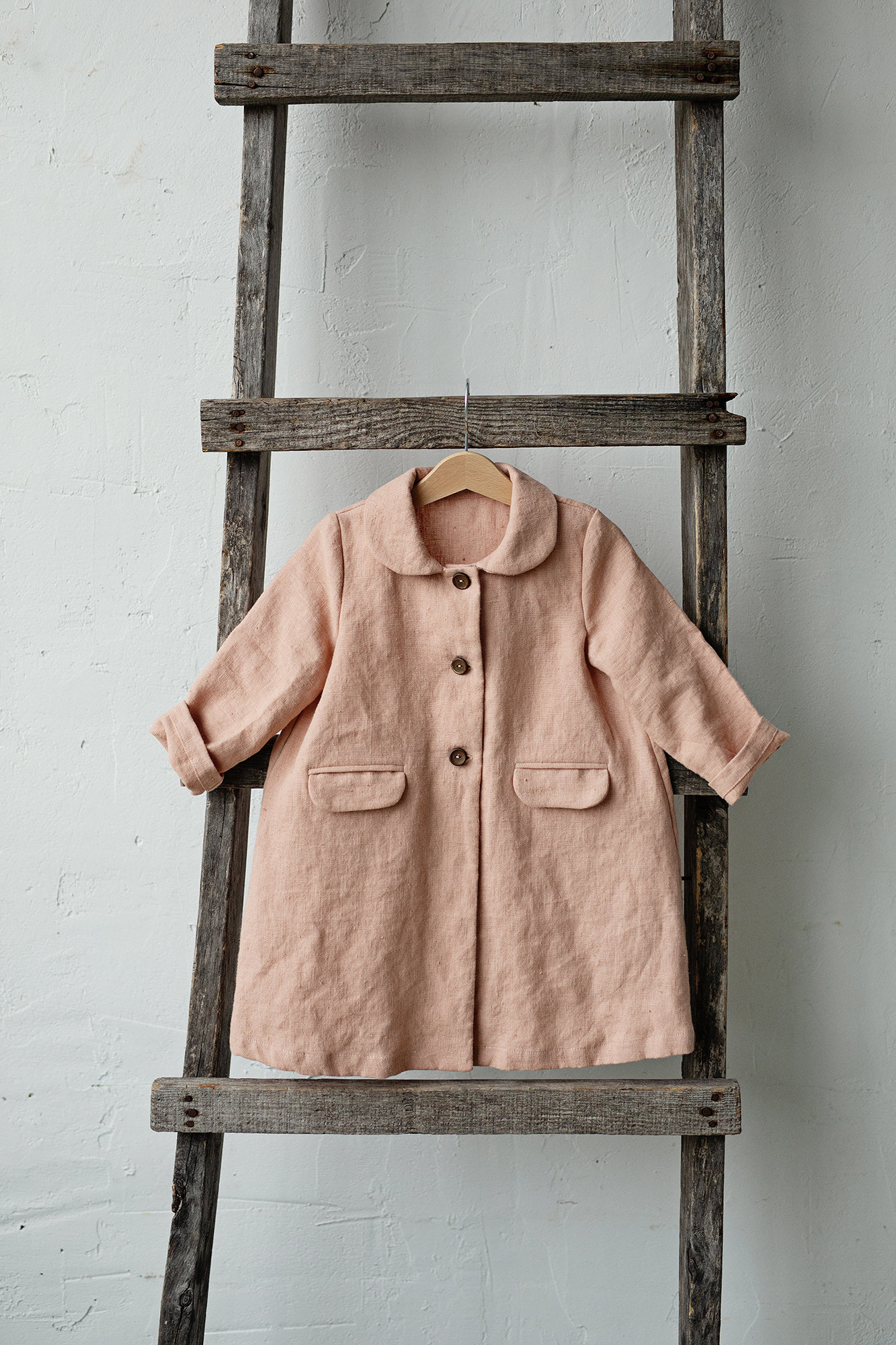 新品 soor ploom ruth coat 4y posy ピンク Peach Long Coat, Kids