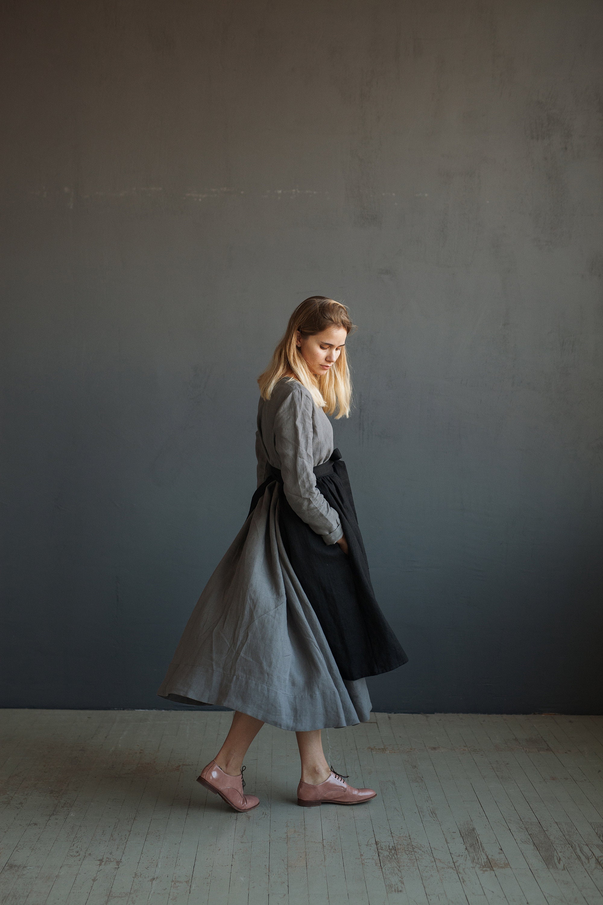 スカート ansdotsloevner Apron Skirt Gray Navy Black Half Apron: Kitchen Apron Skirt for Women - Etsy