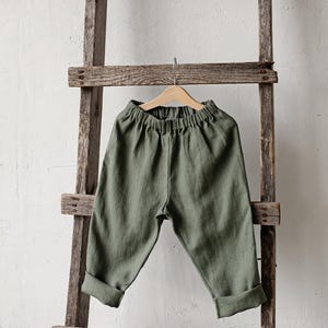 Sage Linen Pants, Unisex Linen Pants, Different Embroideries, Linen Pants Kids, Linen Pants Girls, Linen Pants Boys, Linen Trousers