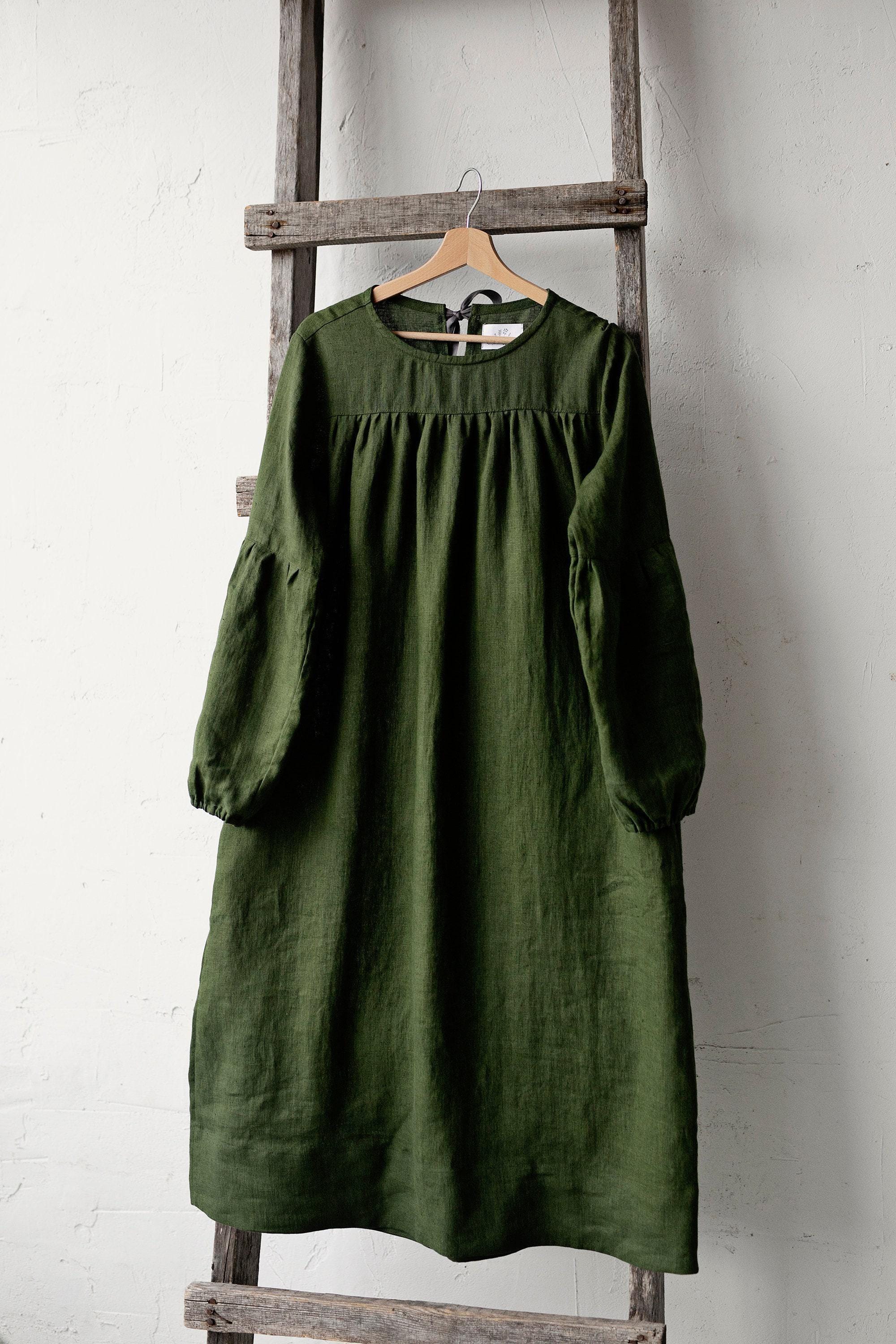the green goddess dressing Island Leaf Linen Tiered Dress 3-4T main image 0