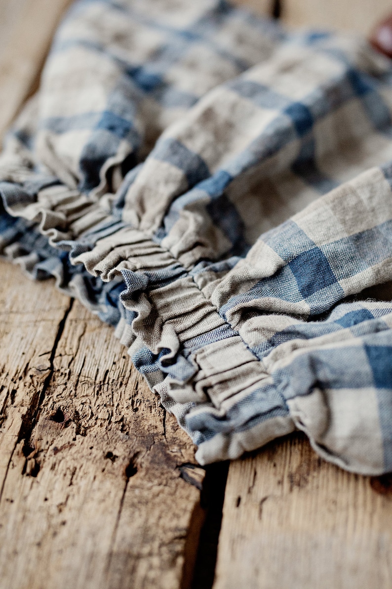 Baby Girl Skirt Washed Linen Skirt Linen Kids Clothing Midi Linen Skirt Plaid Linen Skirt Linen Clothes Kids Simple Linen Skirt
