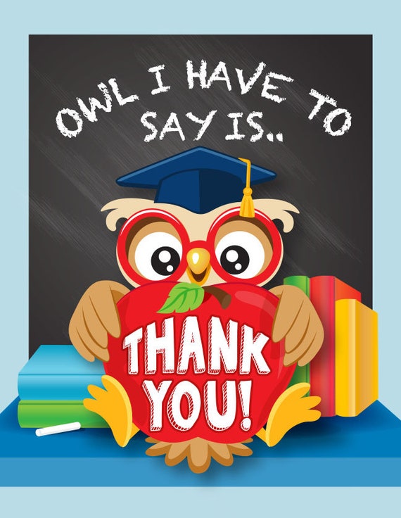 Thank You Card From Teacher To Student School Post Card Etsy Australia