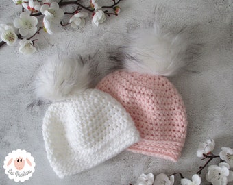 Bonnet Pompon Bebe Etsy