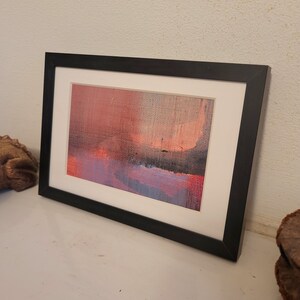 Leave xii: framed original oil on canvas