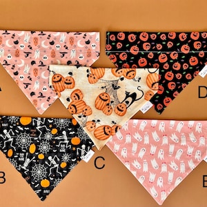 Personalized Halloween Dog Bandana: Reversible Cotton Over-the-Collar