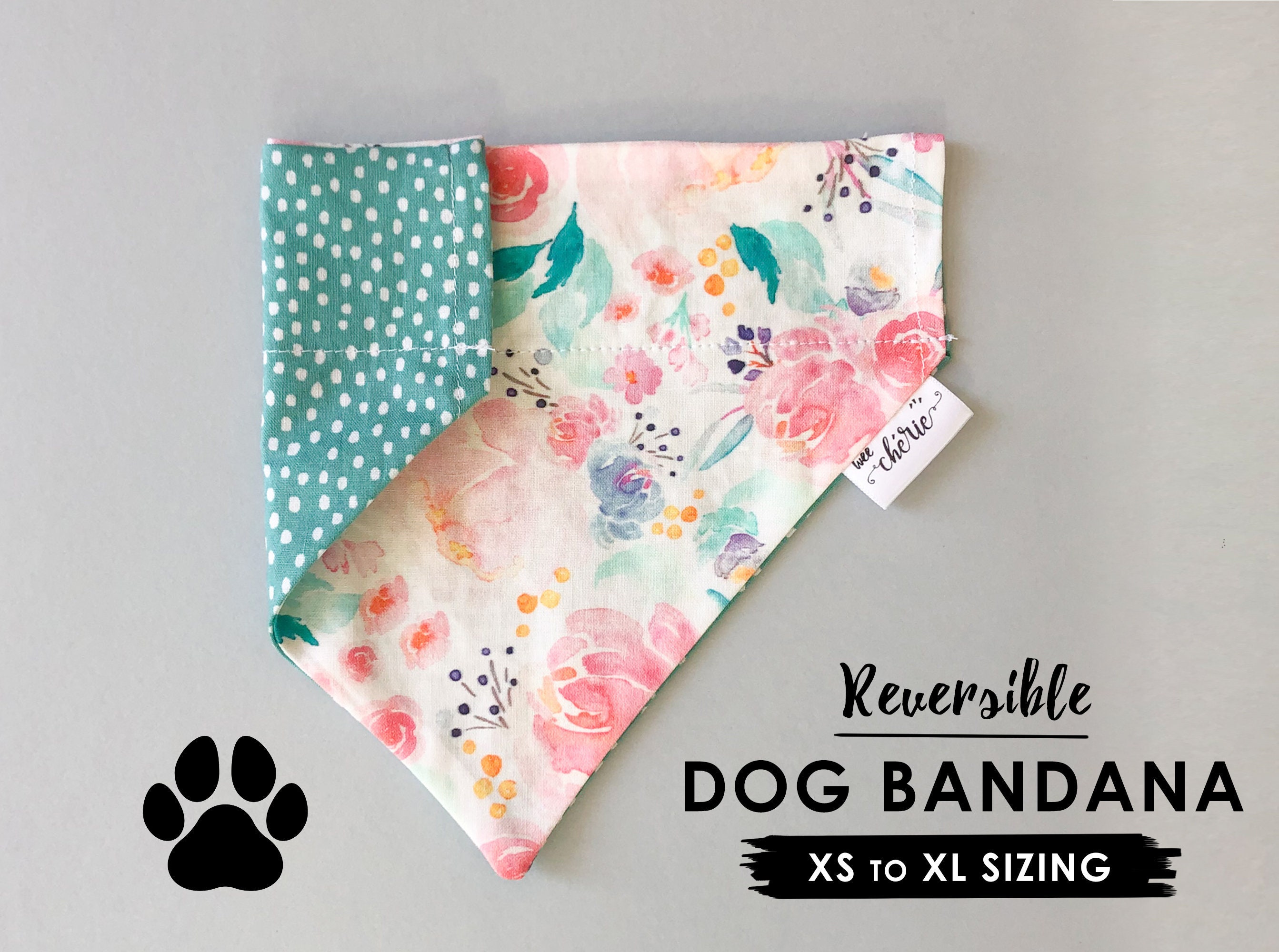 Personalized Dog Bandana Over the Collar Dog Bandana Etsy
