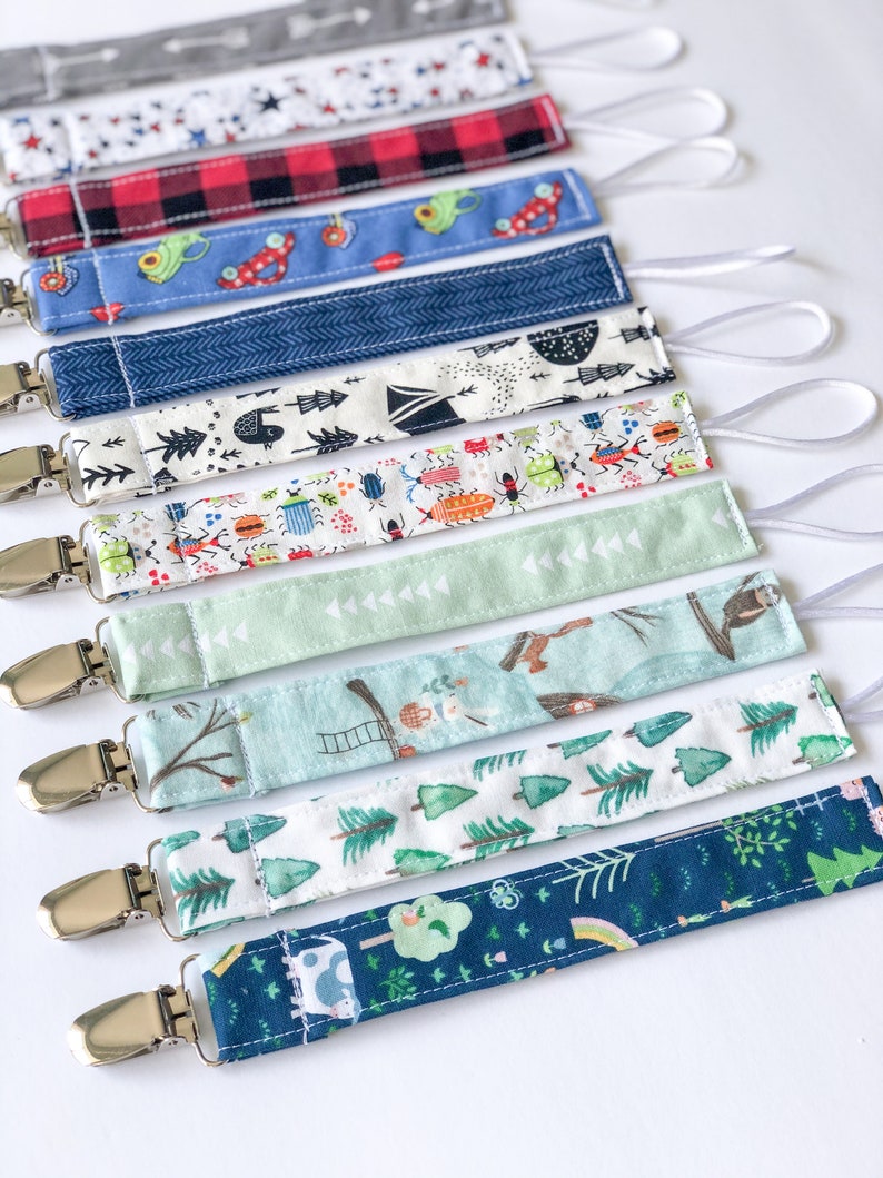 Pick 2 Boy's Pacifier Clips Pacifier Clips Baby Etsy